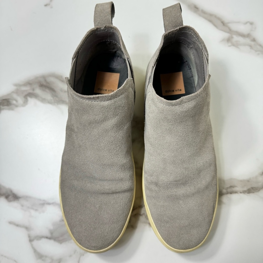 Dolce Vita Tasha Gray Suede Platform Women’s Ankle Boots, Size 6M - Picture 7 of 11